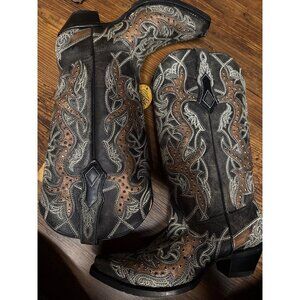 Corral Women's Leather Western Cowboy Boots Embroidered Studded 7M New with Tag